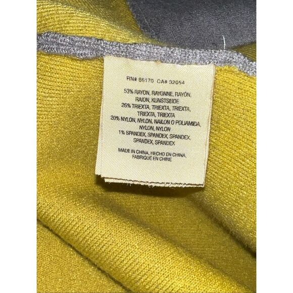 Anthropologie Moth Large Carey gray lime green liner Blazer Cardigan Jacket - Picture 5 of 5